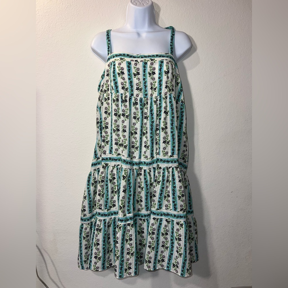 Sleeveless Floral Dress with Zipper